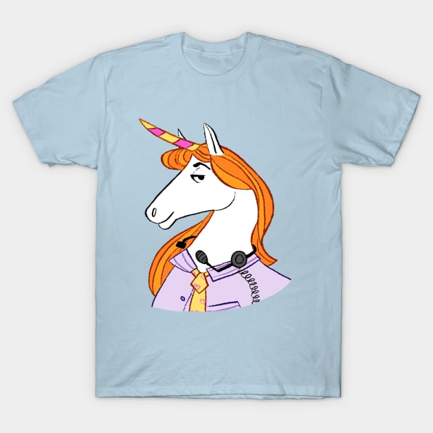 Unicorn Tech Support T-Shirt by doodledate